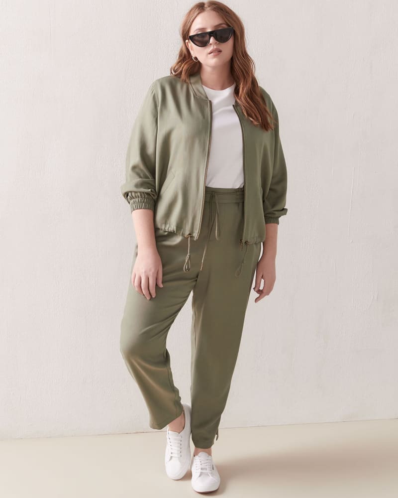 Plus size model wearing Pull-On Jogger Pant by Addition Elle | Dia&Co | dia_product_style_image_id:119375